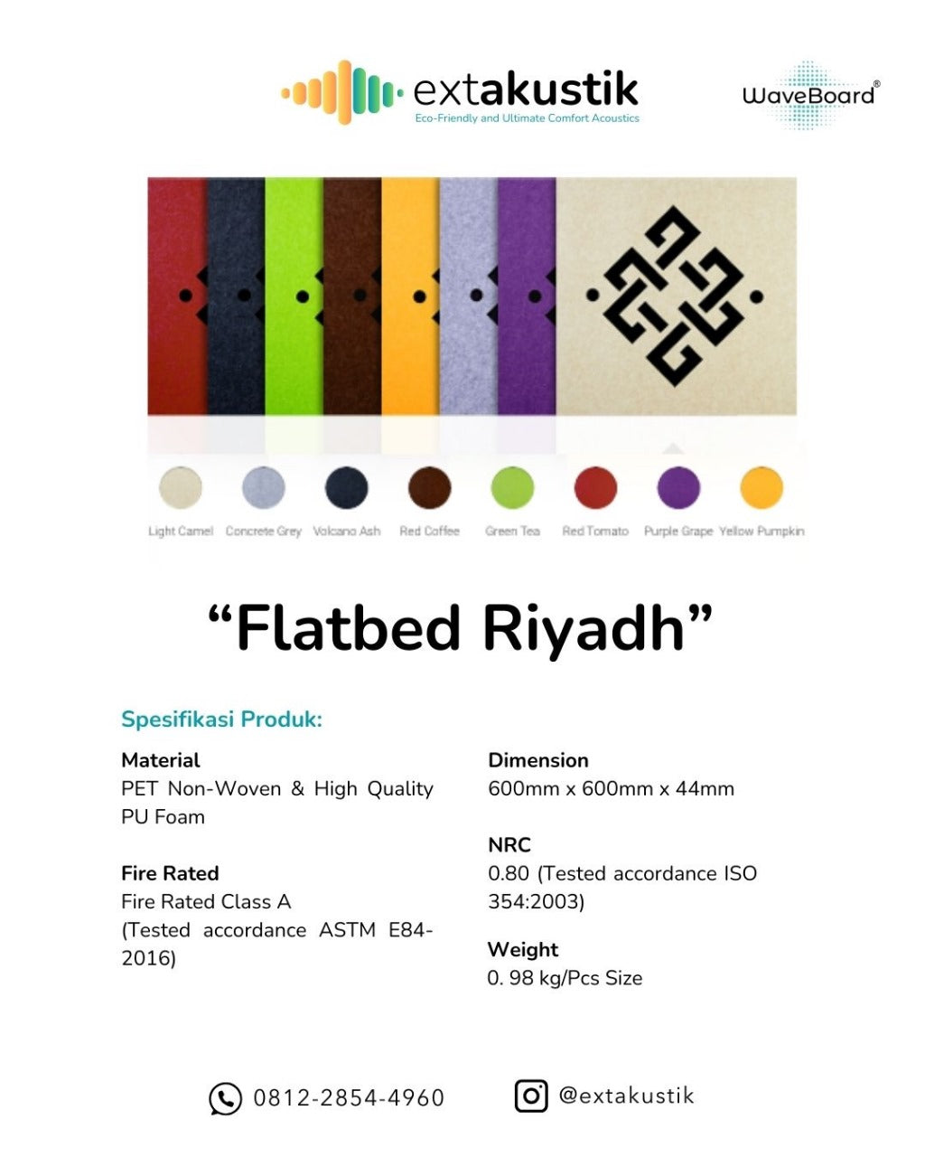 WAVEBOARD FLATBED ARABESQUE RIYADH (EXTAKUSTIK) WAVEBOARD FLATBED ARABESQUE RIYADH (EXTAKUSTIK)